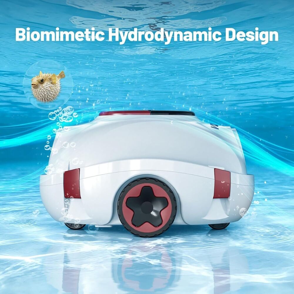 VONKO P10 Cordless Robotic Pool Cleaner, Above Ground Pool & Flat Inground Pool - Picture 6 of 8